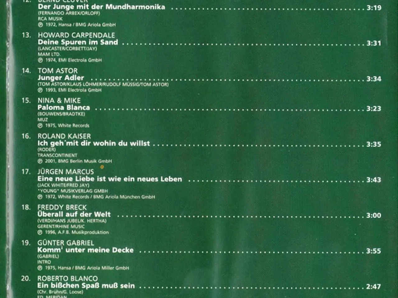 Billede 6 - Diverse kunstnere – Tyske Schlager Hits 2 – 2CD