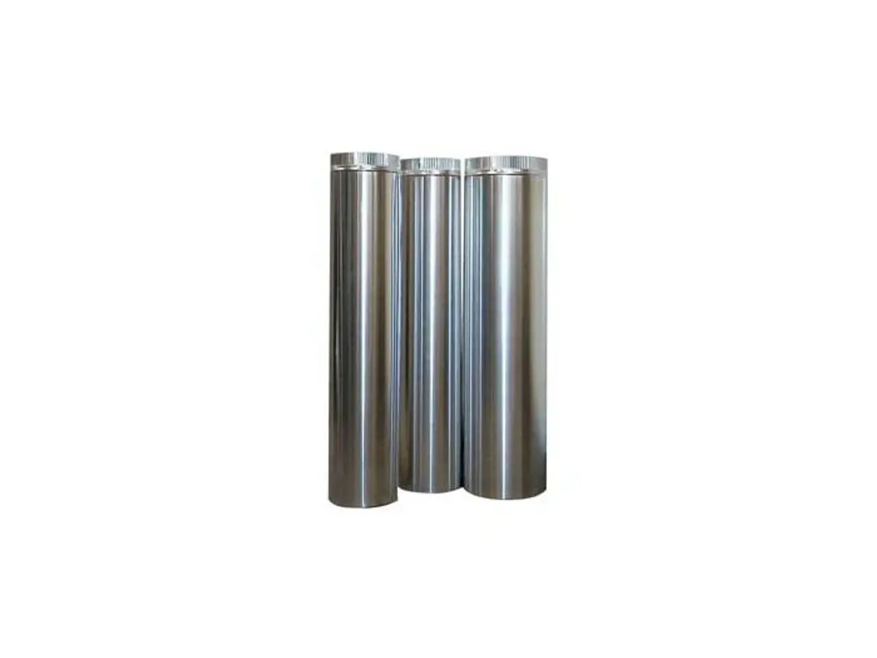Billede 1 - Aluminium Ventilationsrør Ø 200 mm – Længde 1000mm
