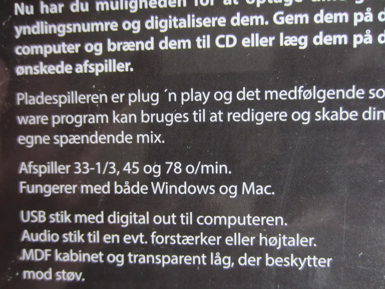 Billede 6 - Sound One pladespiller med USB-stik