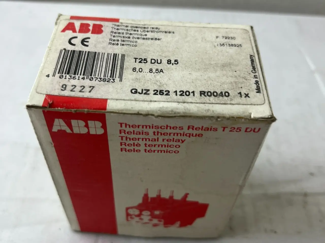 Billede 3 - ABB T25 DU 8.5 Thermal Overload relæ 6.0–8.5A 10A