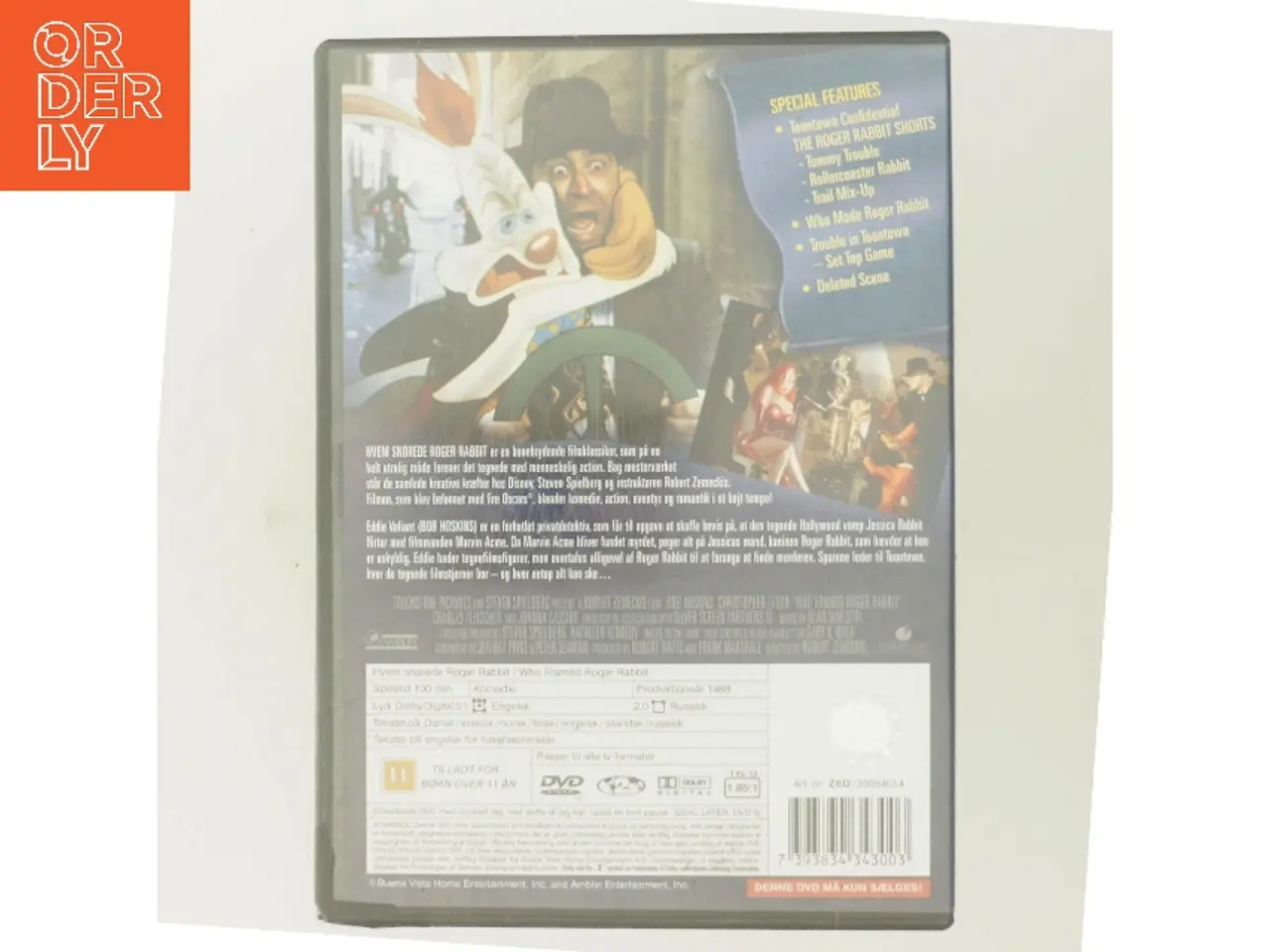 Billede 3 - Hvem snørede Roger Rabbit (Special Edition) med Bob Hoskins (DVD)
