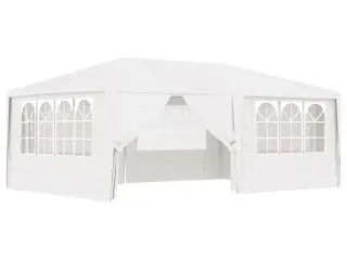 Festtelt med sidevægge 4x6 m 90 g/m² hvid