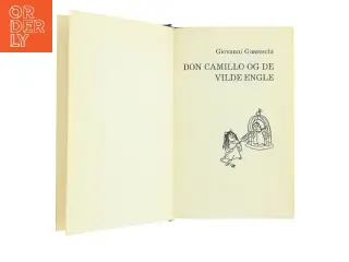 Antik bog med flot indbinding. Don Camillo og de vilde engle af Giovanni Guareschi (Bog)