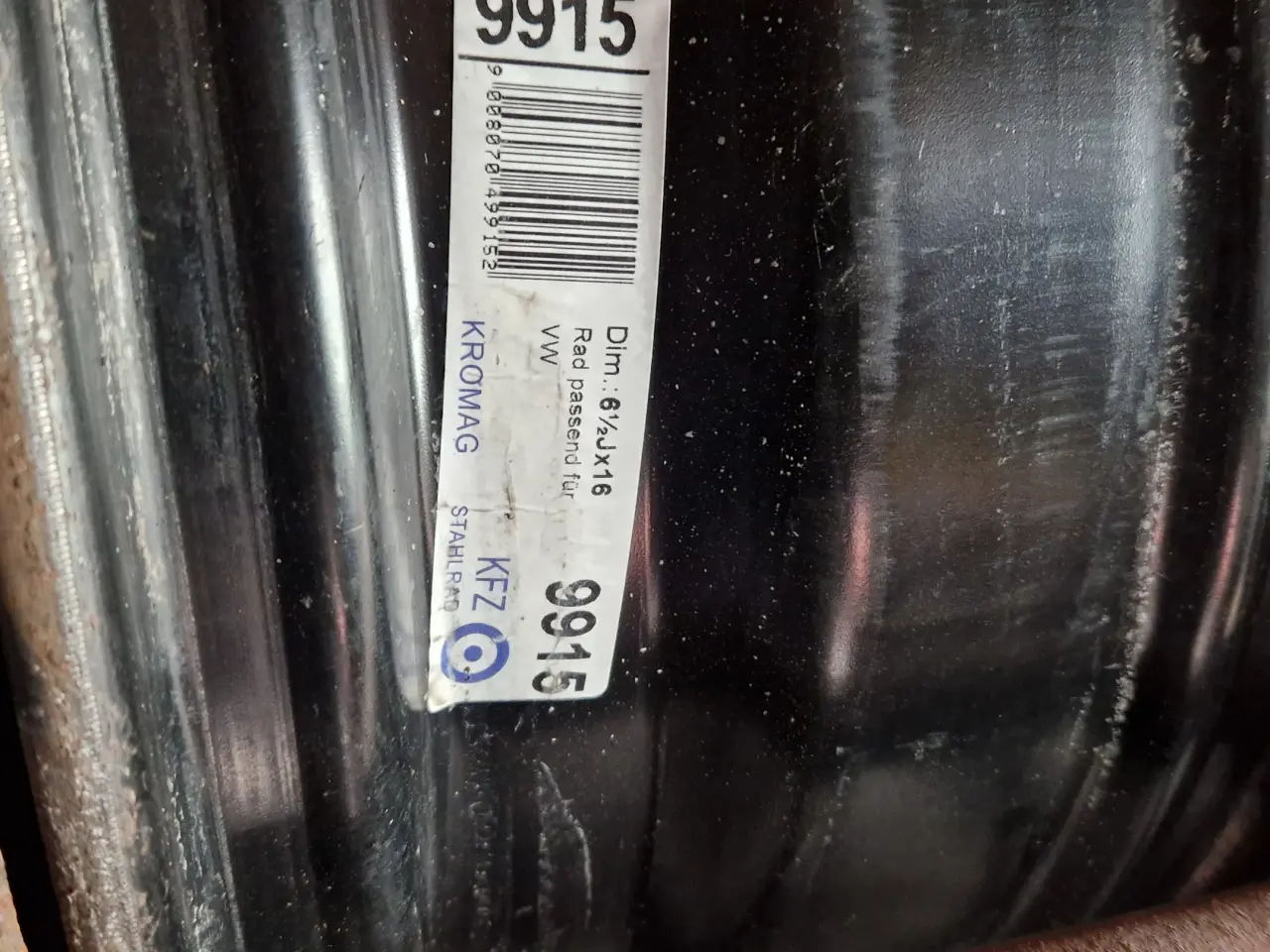 Billede 2 - Vw passat stålfælge