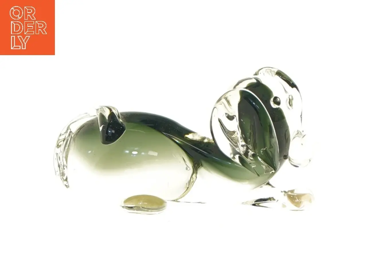 Billede 1 - Glasdachshund figur fra holmegaard(str. 16 cm)