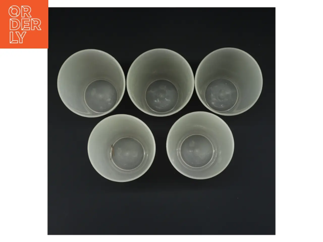 Billede 2 - Sæt med 5 frostede drikkeglas (str. Ø 9 cm)