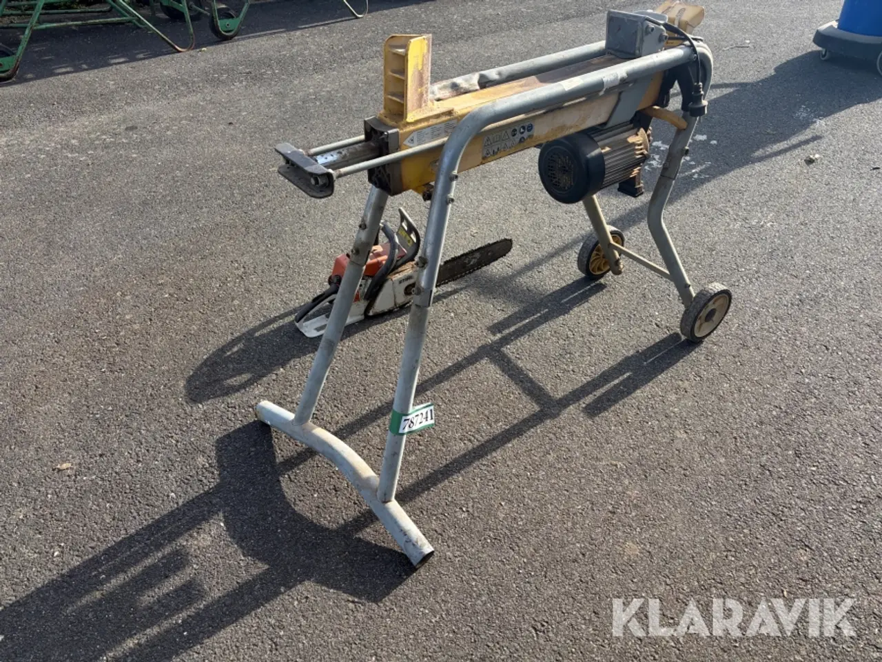 Billede 3 - Elektrisk brændekløver og kædesav