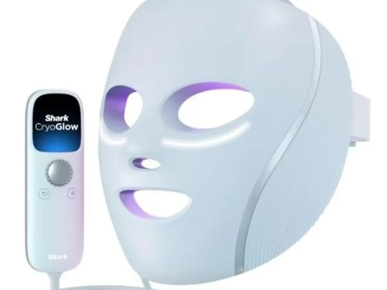 Billede 1 - Shark CryoGlow FW312EU LED-ansigtsmaske til lysterapi med køling til øjenområdet, blå