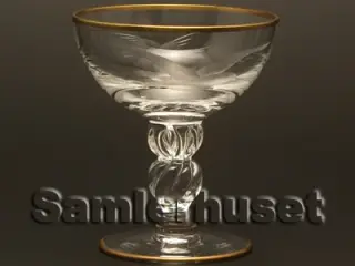 Lyngby Måge Likørglas. H:79 mm. Nye glas.