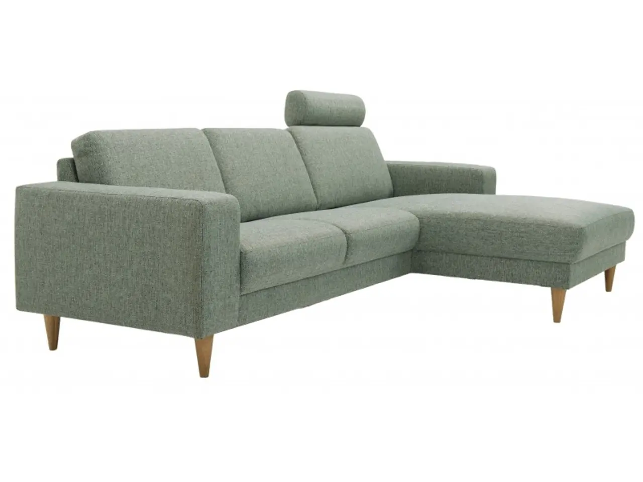 Billede 4 - Hjort Knudsen Hadsten chaiselong sofa højrevendt Grøn stof