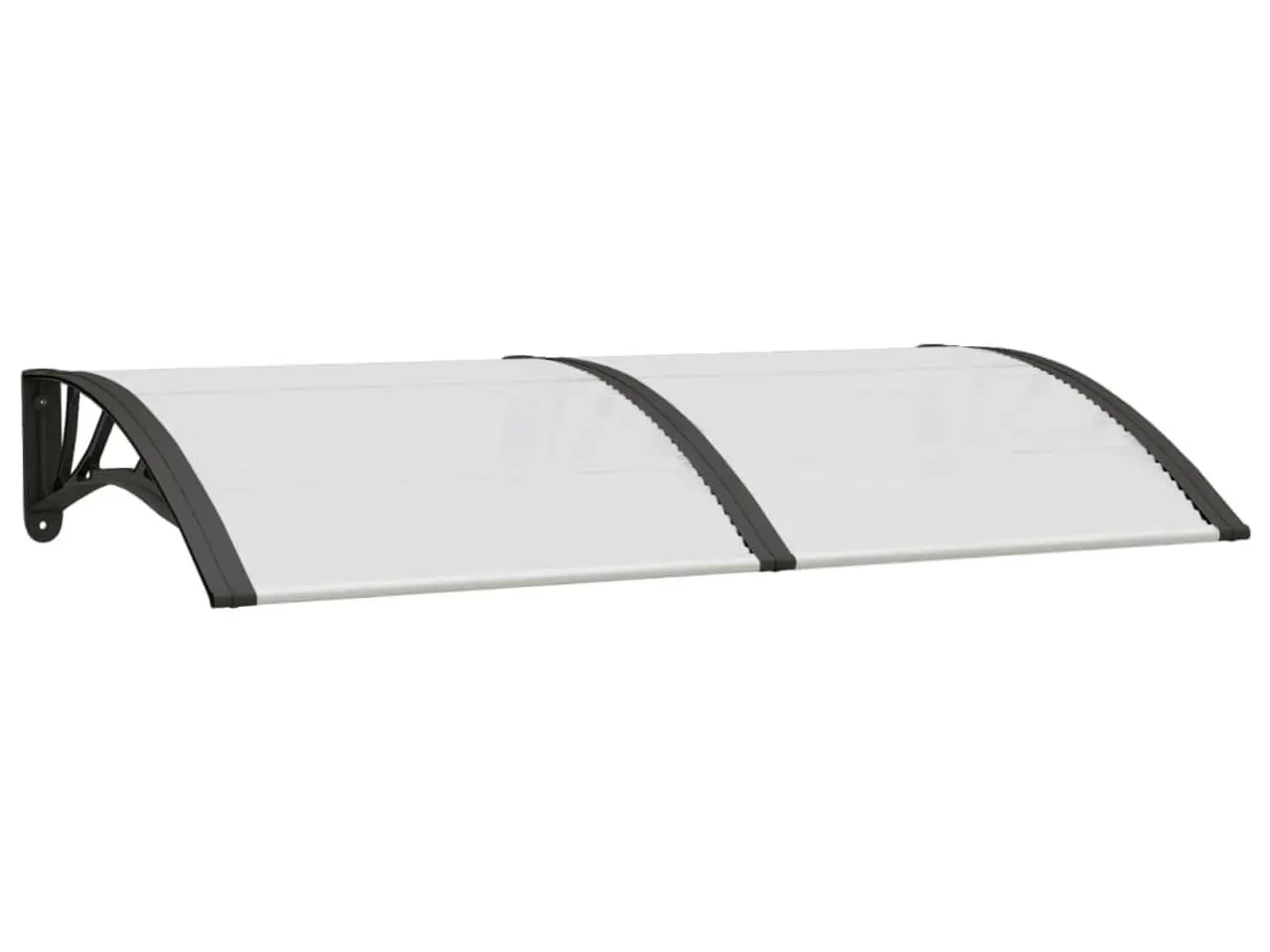 Billede 2 - Dørbaldakin 150 × 75 cm - polycarbonat, sort/transparent