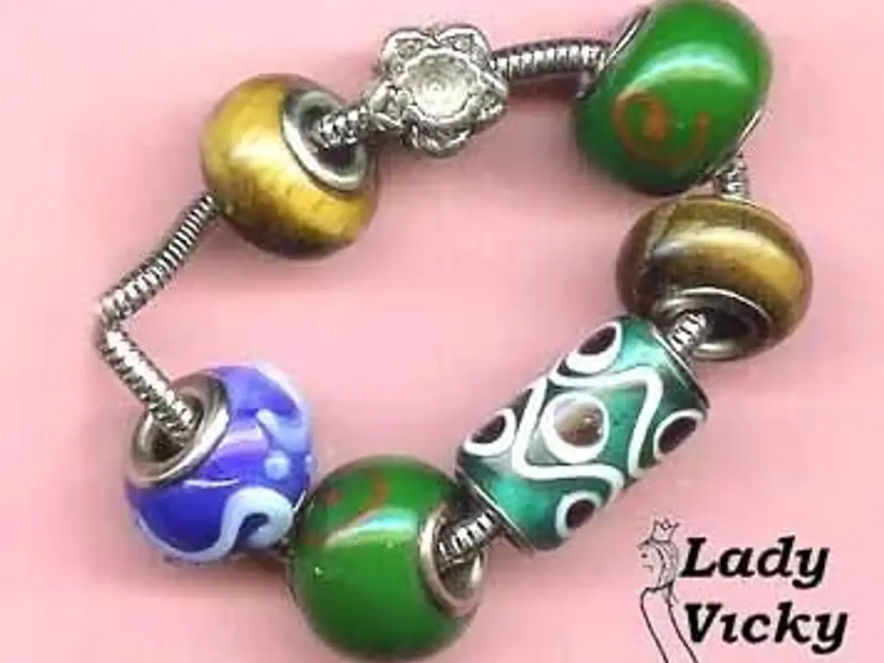 Billede 1 - Glasperler # Glasled # til armbånd