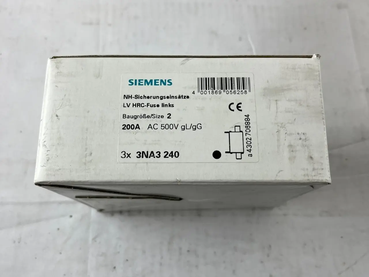 Billede 5 - Siemens 3NA3 240 NH2 200A 500V gG LV HRC sikringer