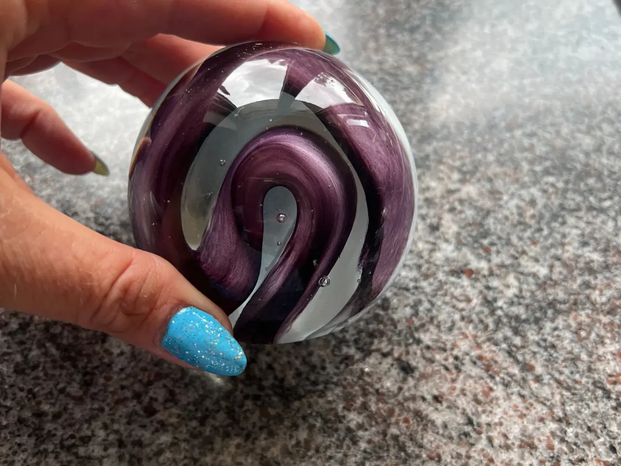 Billede 4 - Flot glas kugle