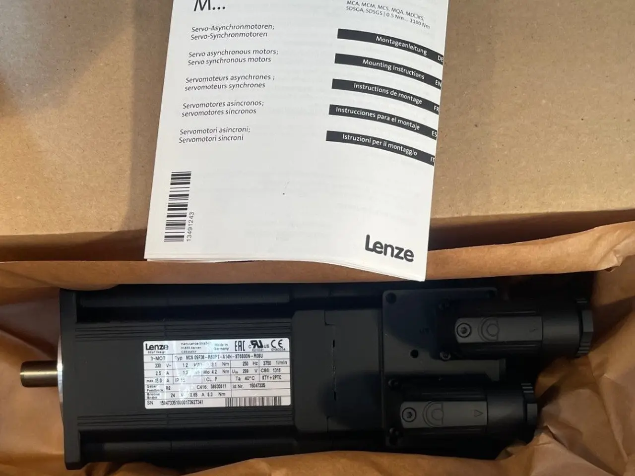 Billede 4 - Lenze MCS09F38-RS0P1-A14N-ST6S00N servomotor 1.2 –