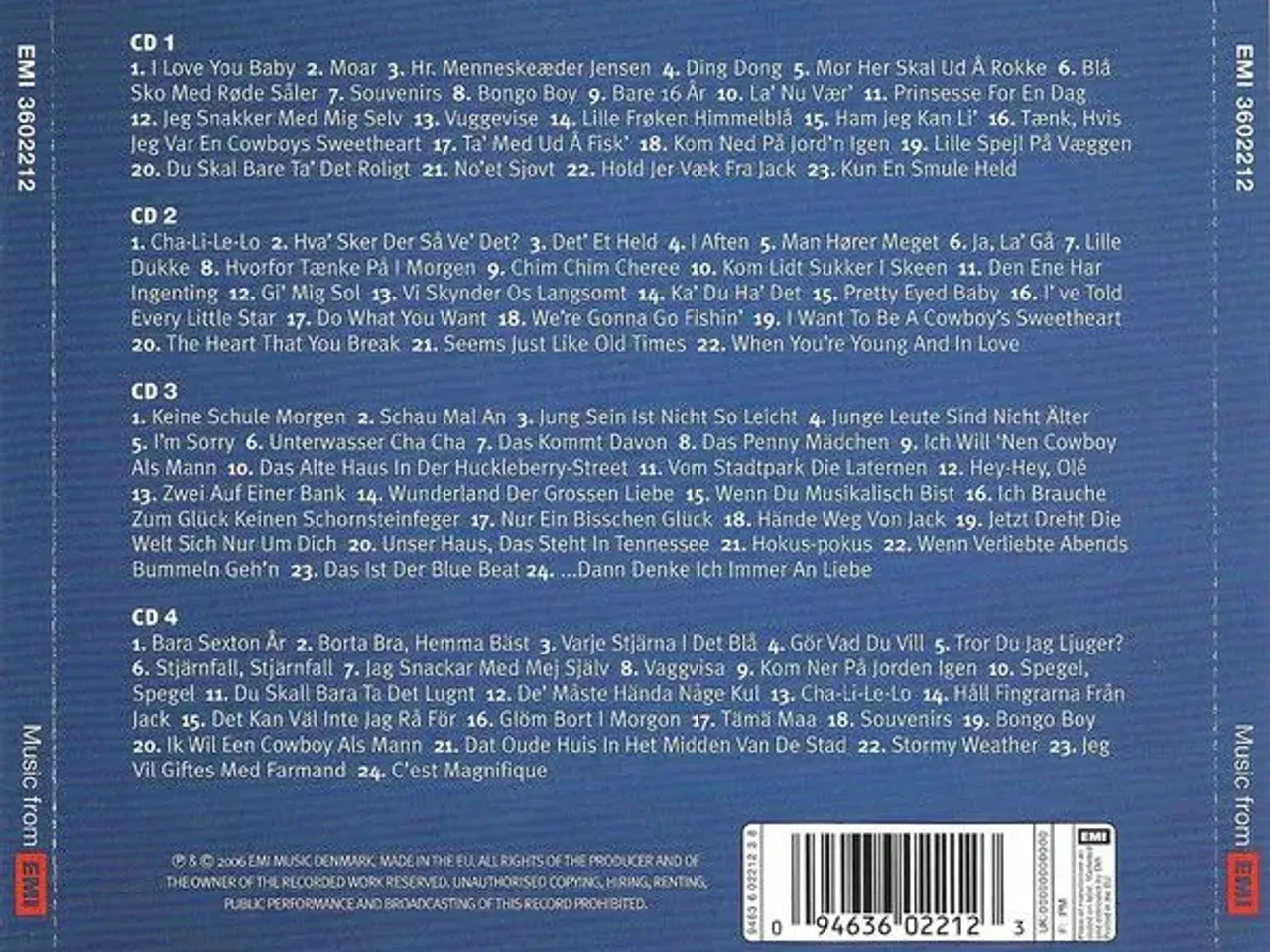 Billede 2 - 4 cd sæt ; GITTE HÆNNING 1958 - 1965