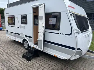 2011 - Dethleffs Camper 470 V Fortelt: Ventura Atlantic, Enduro Premium mover, stabilisator, Truma blæservarme, rundsiddegruppe, tv-antenne, køleskab, tagluge, serviceklap