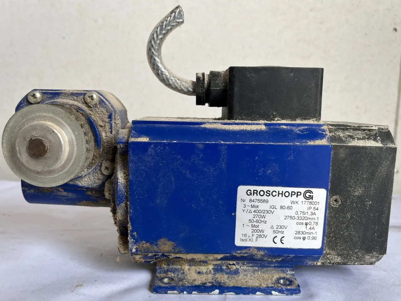 Billede 1 - Groschopp Igl 80‑60 Ac Gear Motor 270W 400/230V