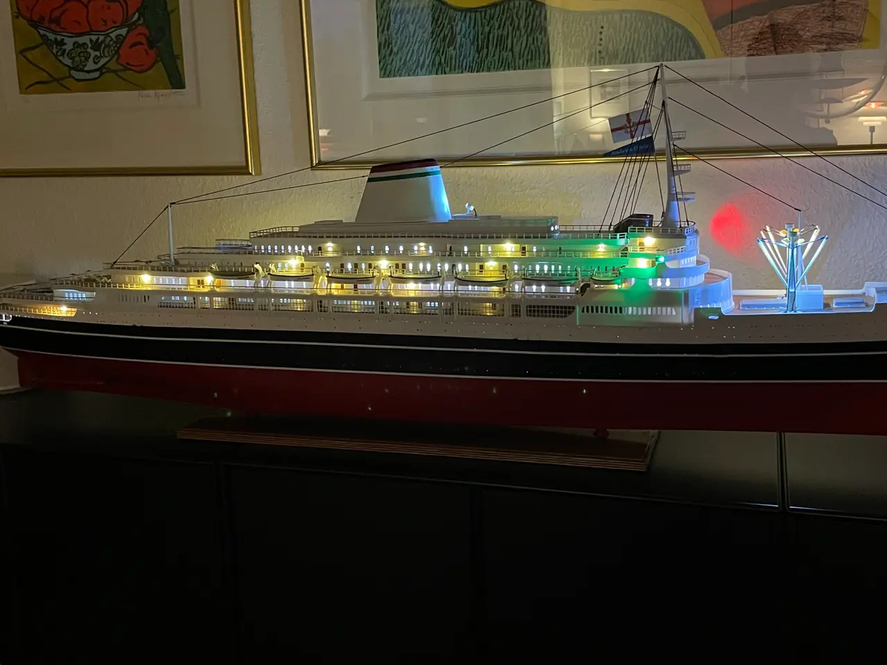 Billede 10 - Flot model af passagerskibet Andrea Doria