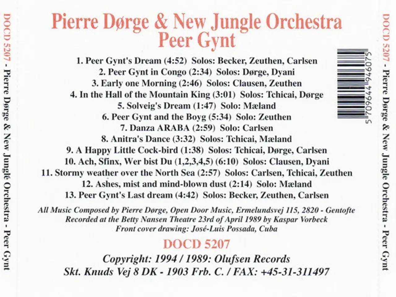 Billede 2 - Pierre Dørge & New… – Peer Gynt – CD