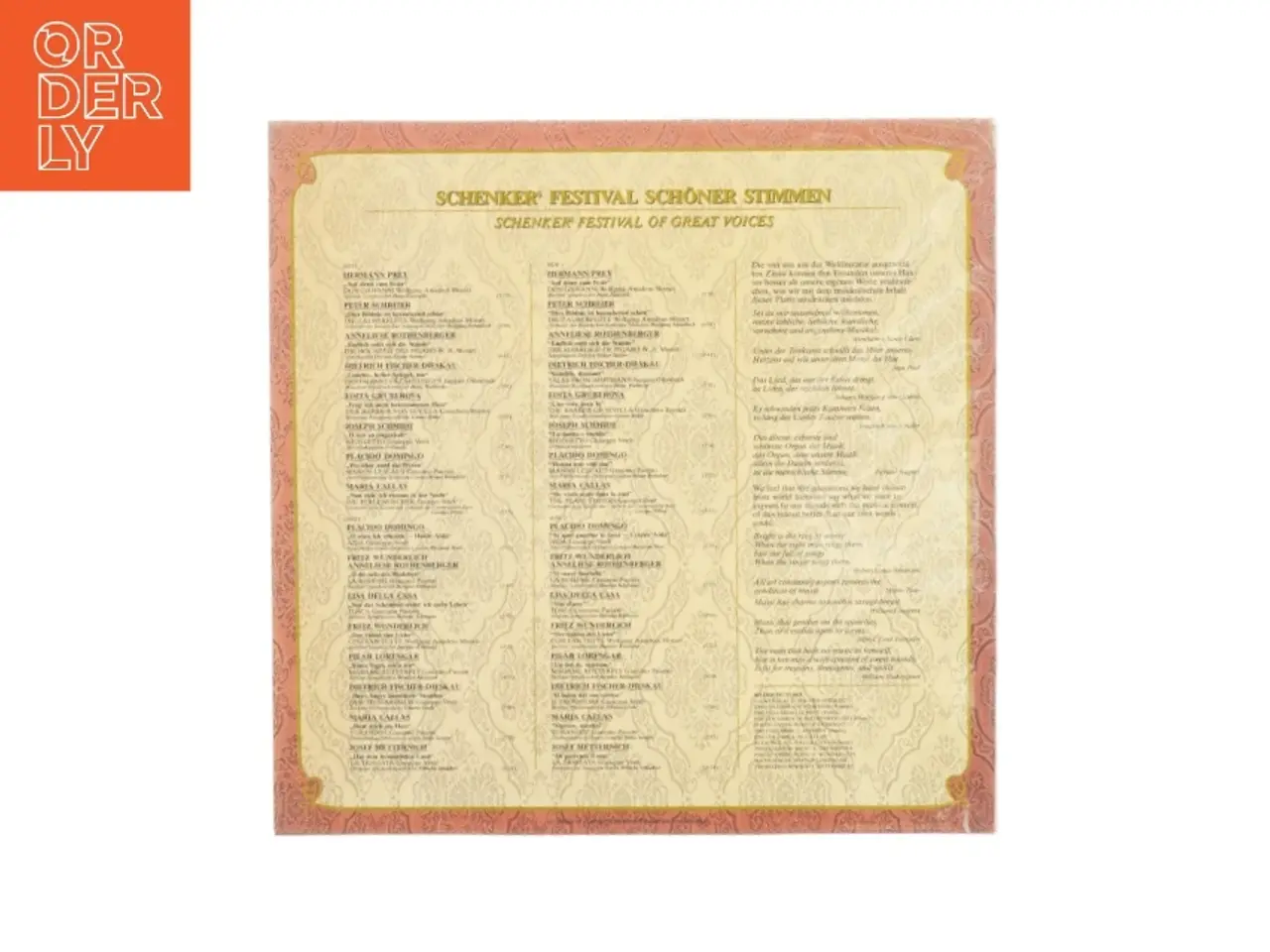 Billede 2 - Schenkers Festival Schner Stimmen vinylplade