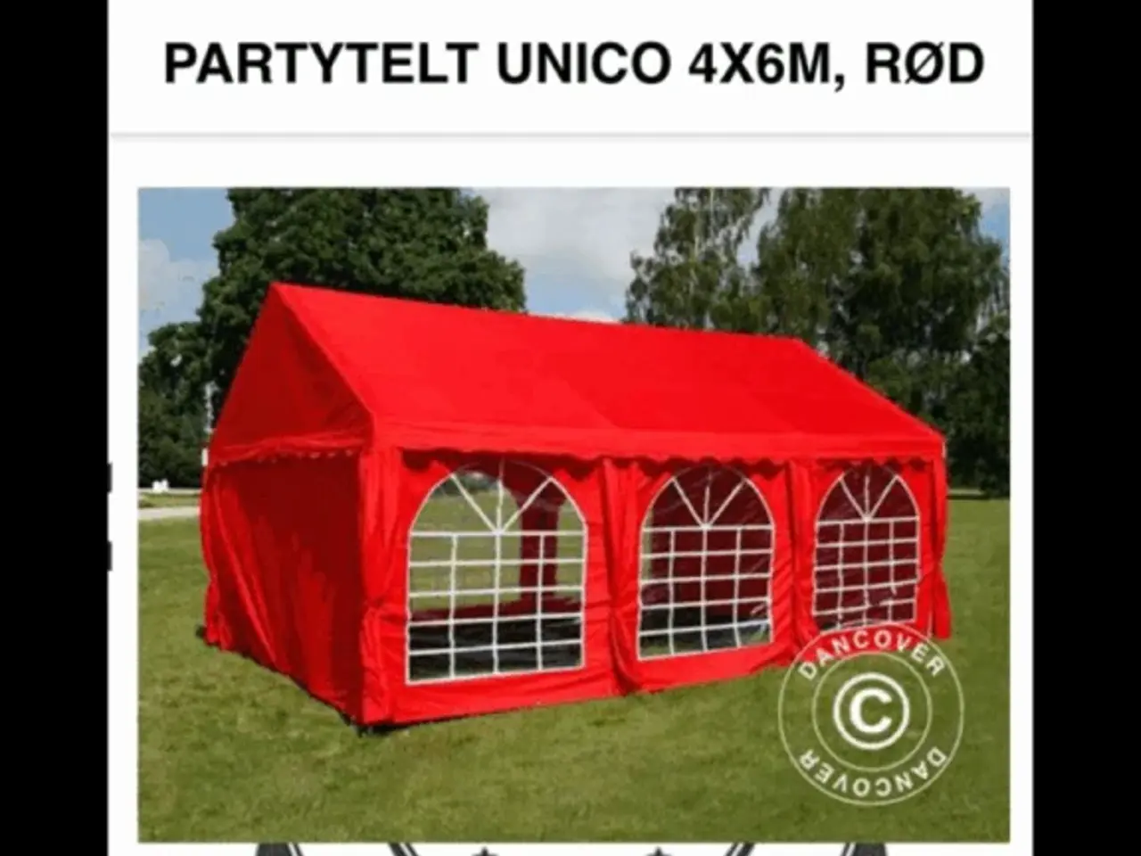 Billede 1 - Dancover partytelt 4x6meter