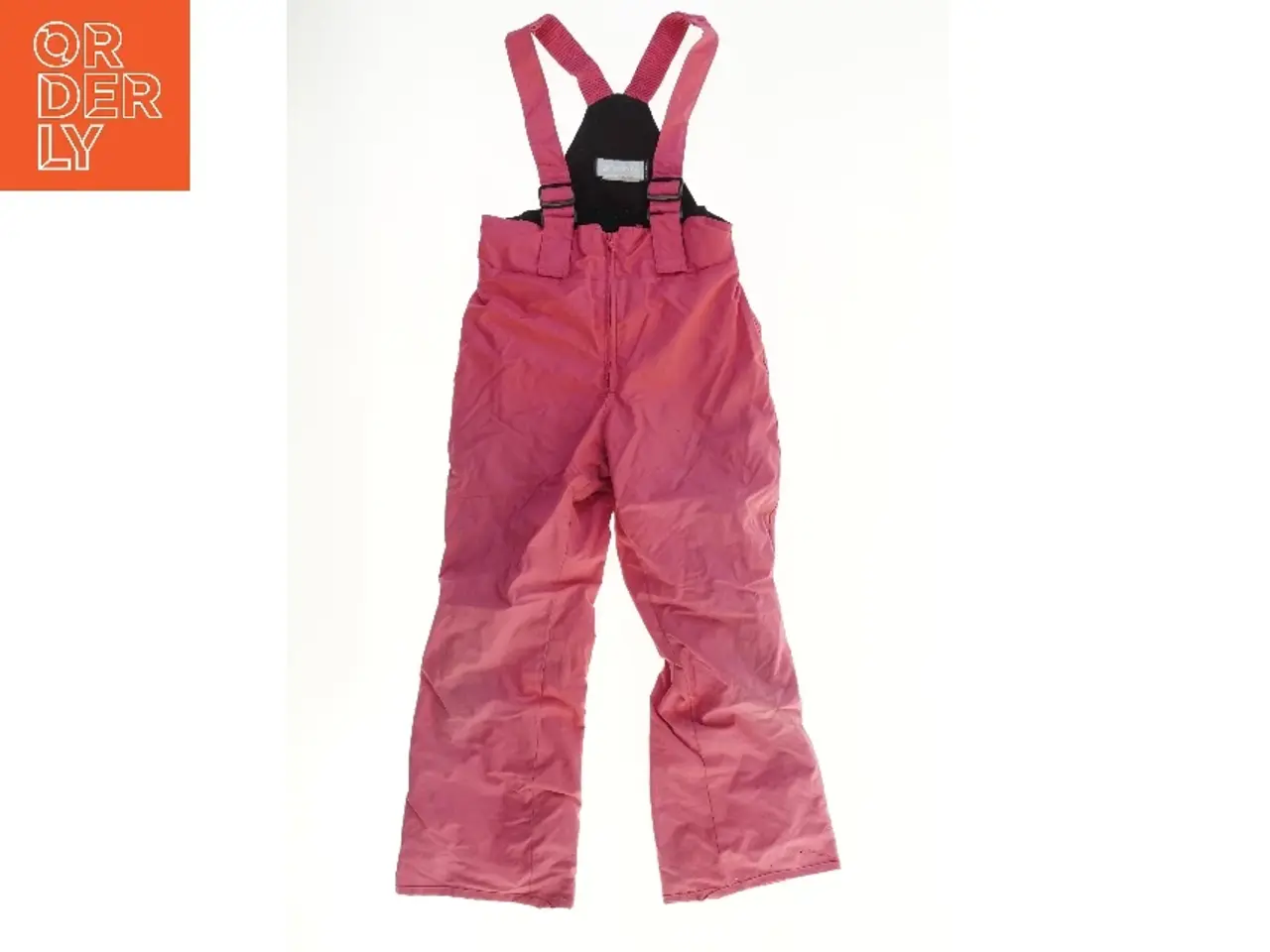 Billede 1 - Rosa overtræks/skibukser med seler (str. 128-152 )