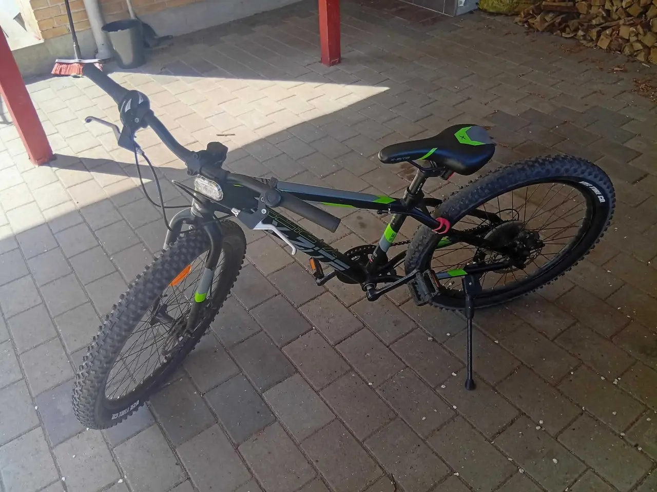 Billede 2 - Fatbike MTB alu 24" 7-speed sort/grøn	