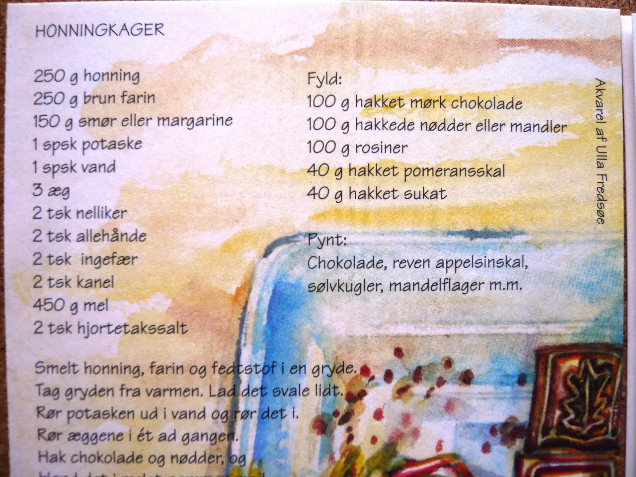 Billede 3 - 3 sjove julekort med bageopskrifter