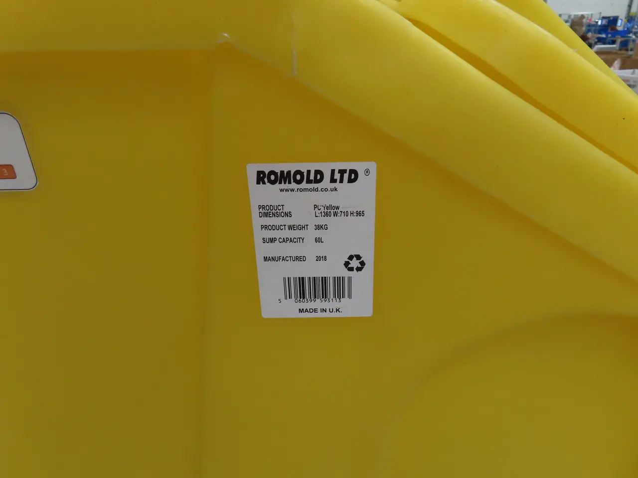 Billede 4 - Rengøringsvogn ROMOLD PC YELLOW