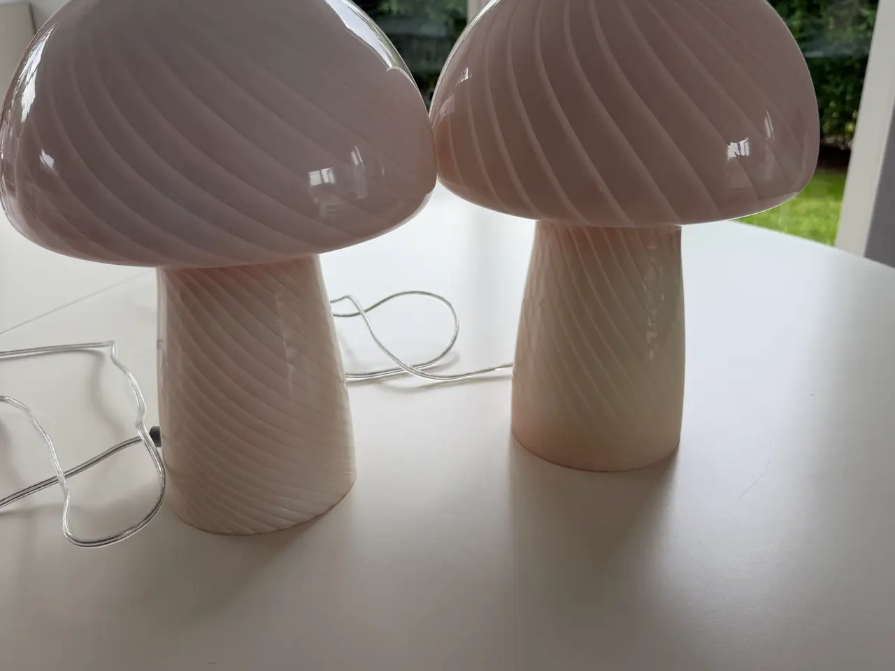 Billede 1 - Mushroom bordlamper rosa 2 stk.