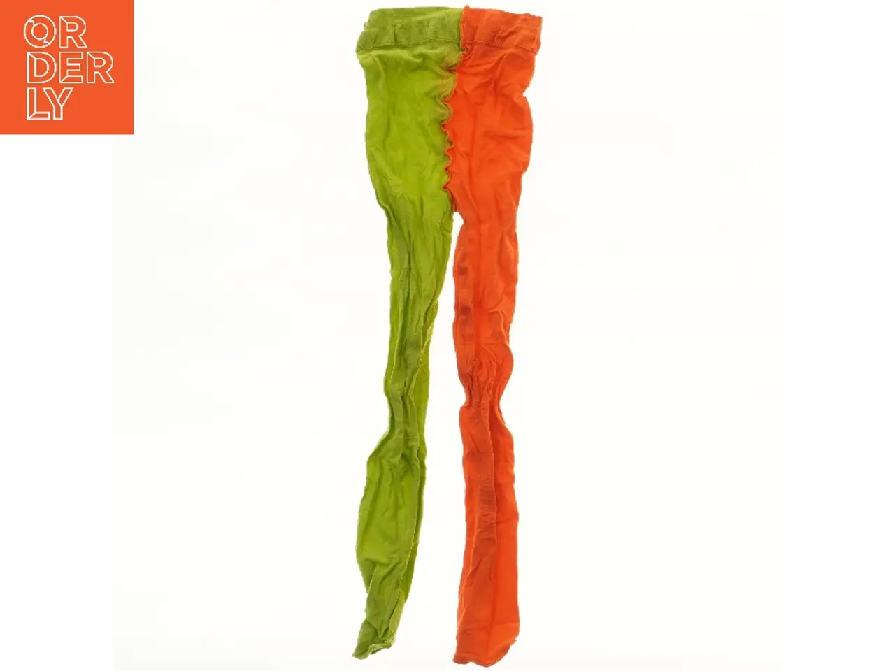 Billede 2 - Tofarvede strømpebukser (str. længde 68 cm, talje 20 cm)