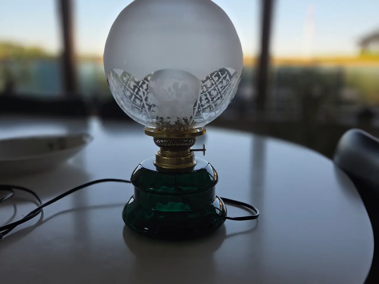 Billede 1 - Bordlampe med LED lys (Original monteret)