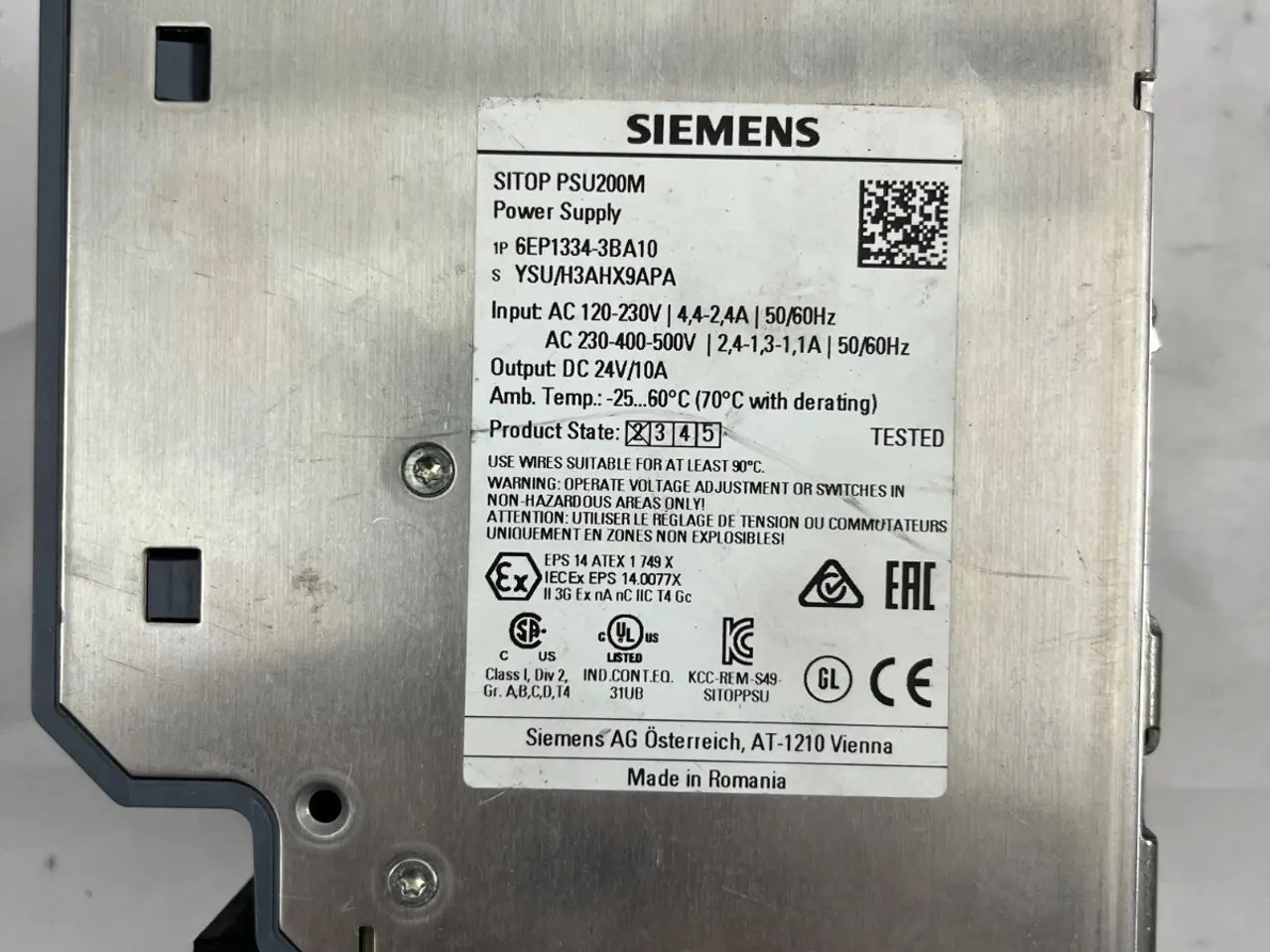 Billede 4 - Siemens SITOP PSU200M strømforsyning 6EP1334-3BA10