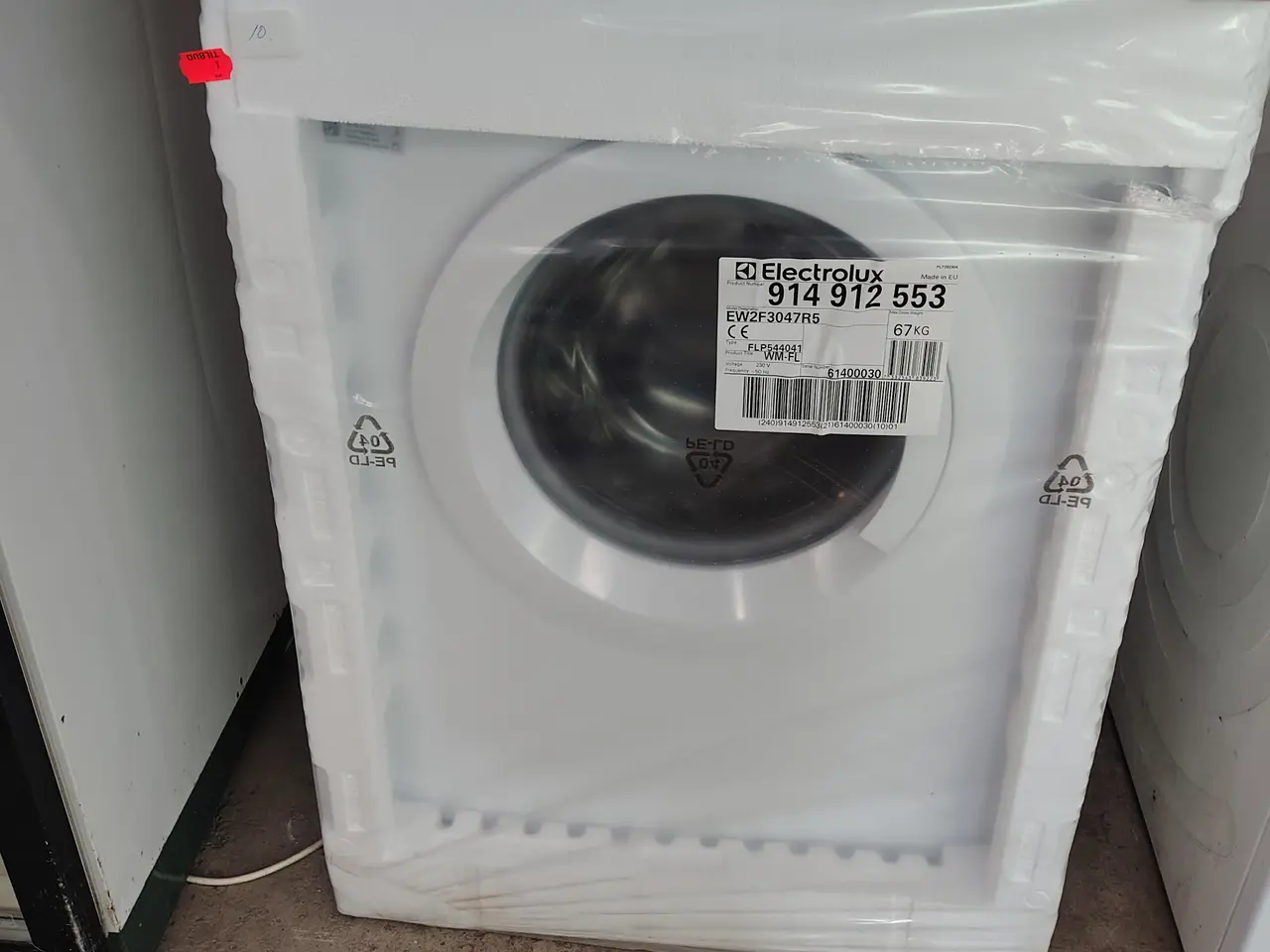 Billede 4 - Vaskemaskine, ubrugt ELECTROLUX EW2F3047R5