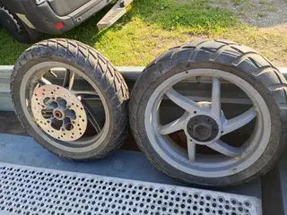 Nrg 13" fælge med gode dæk