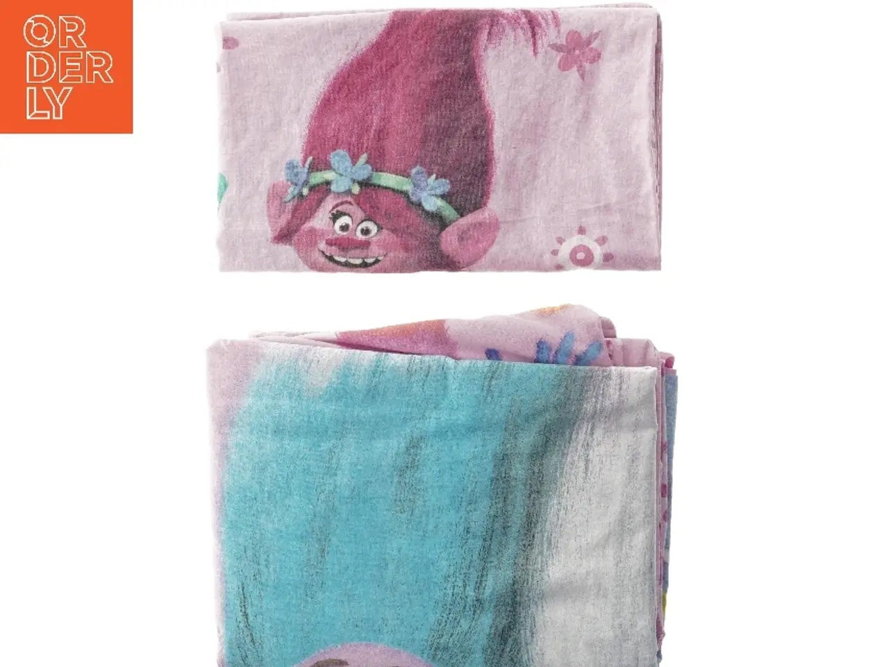 Billede 1 - Trolls sengetøj sæt fra Trolls (str. Dyne. 125 x 180 cm. pude. 55. klokken 65. cm)
