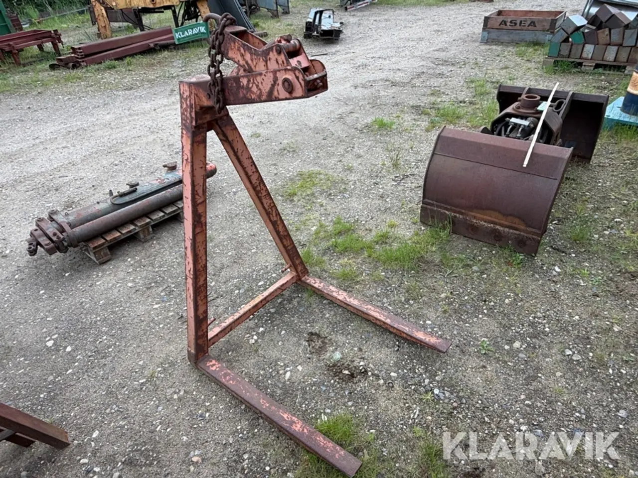 Billede 2 - Pallegafler til kran - 1 styk
