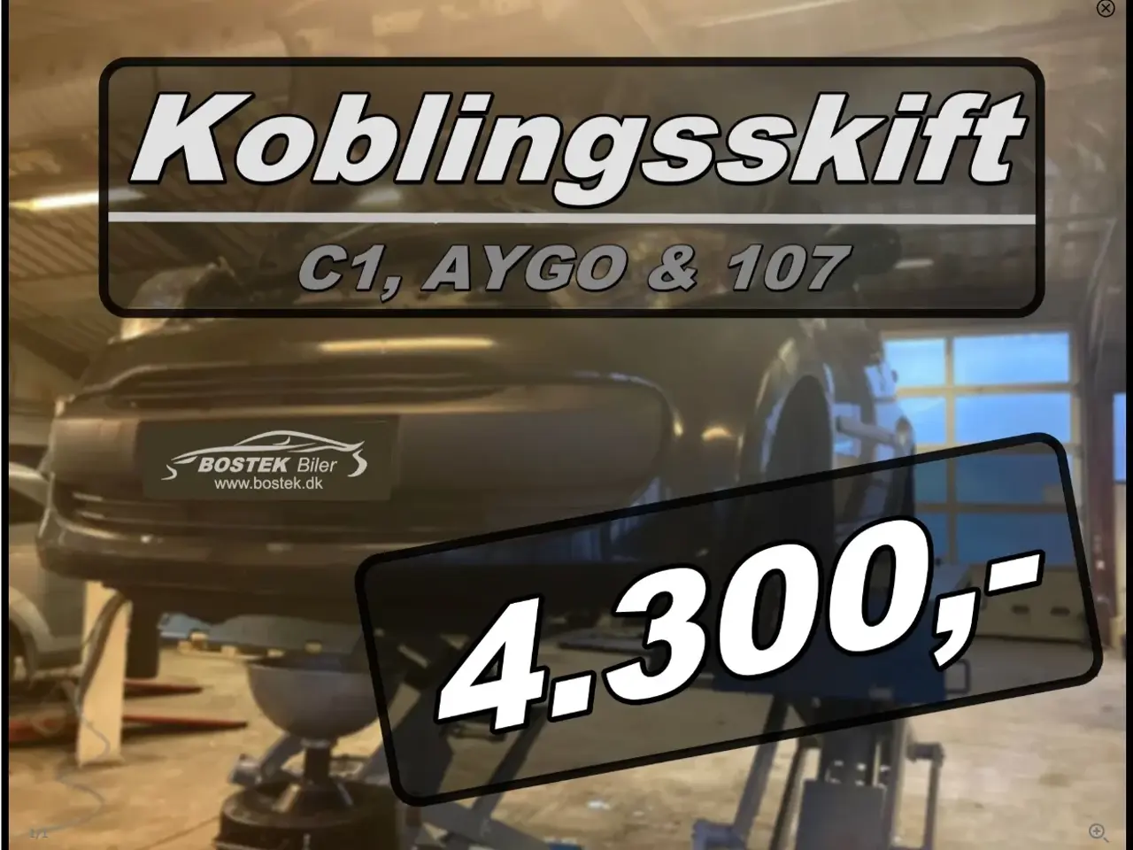 Billede 1 - Koblingsskift Citroen C1, Peugeot 107 & Toyota Ayg