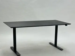 Hæve/sænkebord – Sort 160x80 cm