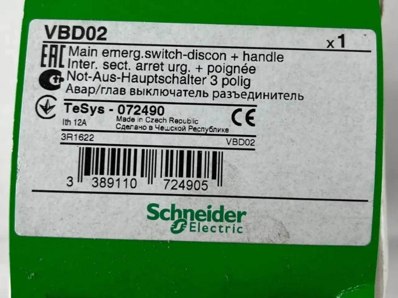 Billede 1 - Schneider Electric VBD02 TeSys Vario Main kontakt
