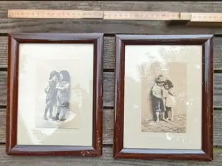 Antikke billeder af børn. Fotokunst.