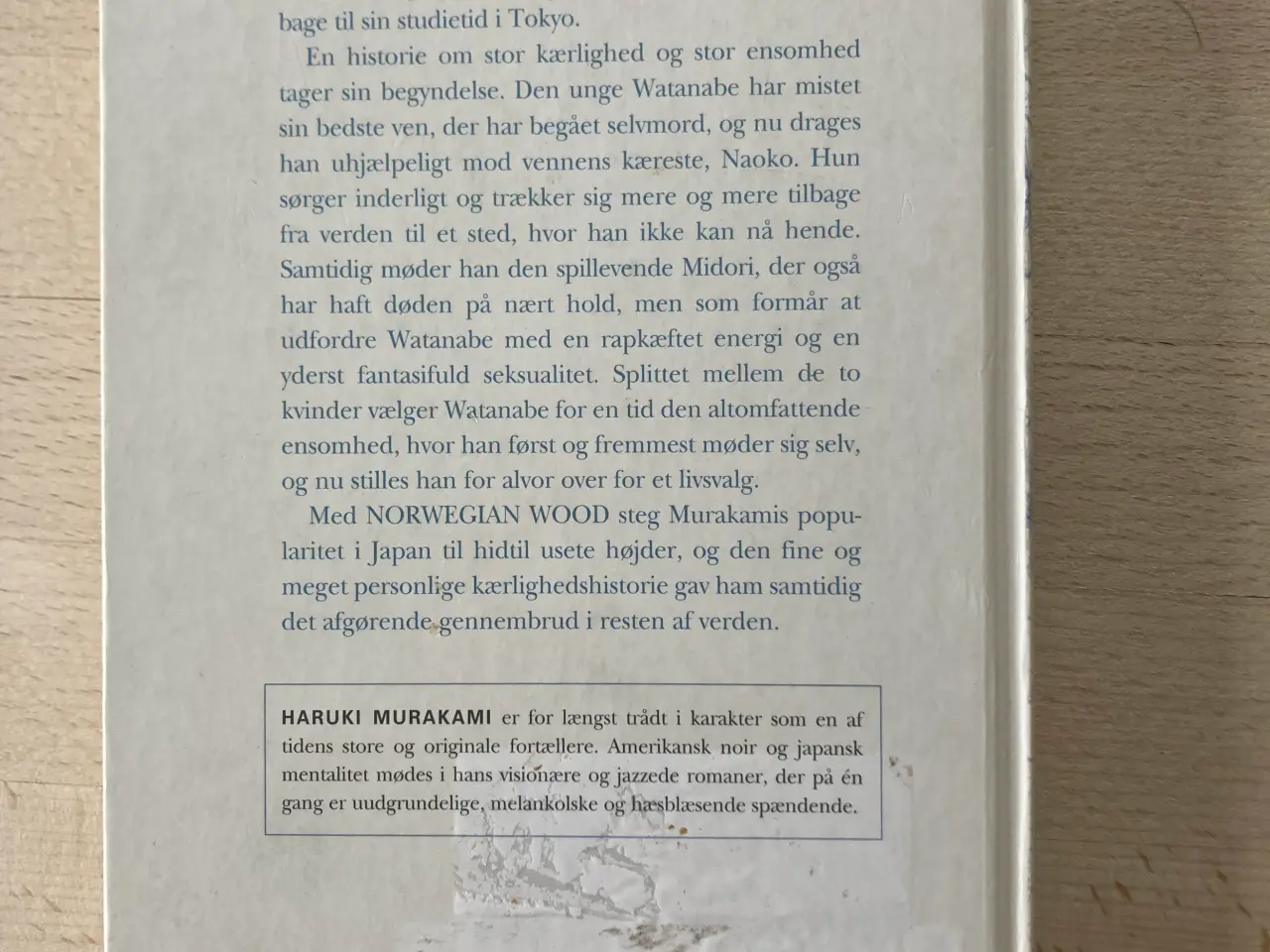 Billede 2 - Norwegian wood, Haruki Murakami