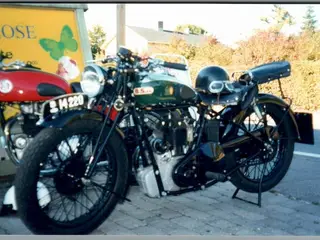 Motorcykel BSA - Foto 15 x 10 cm.
