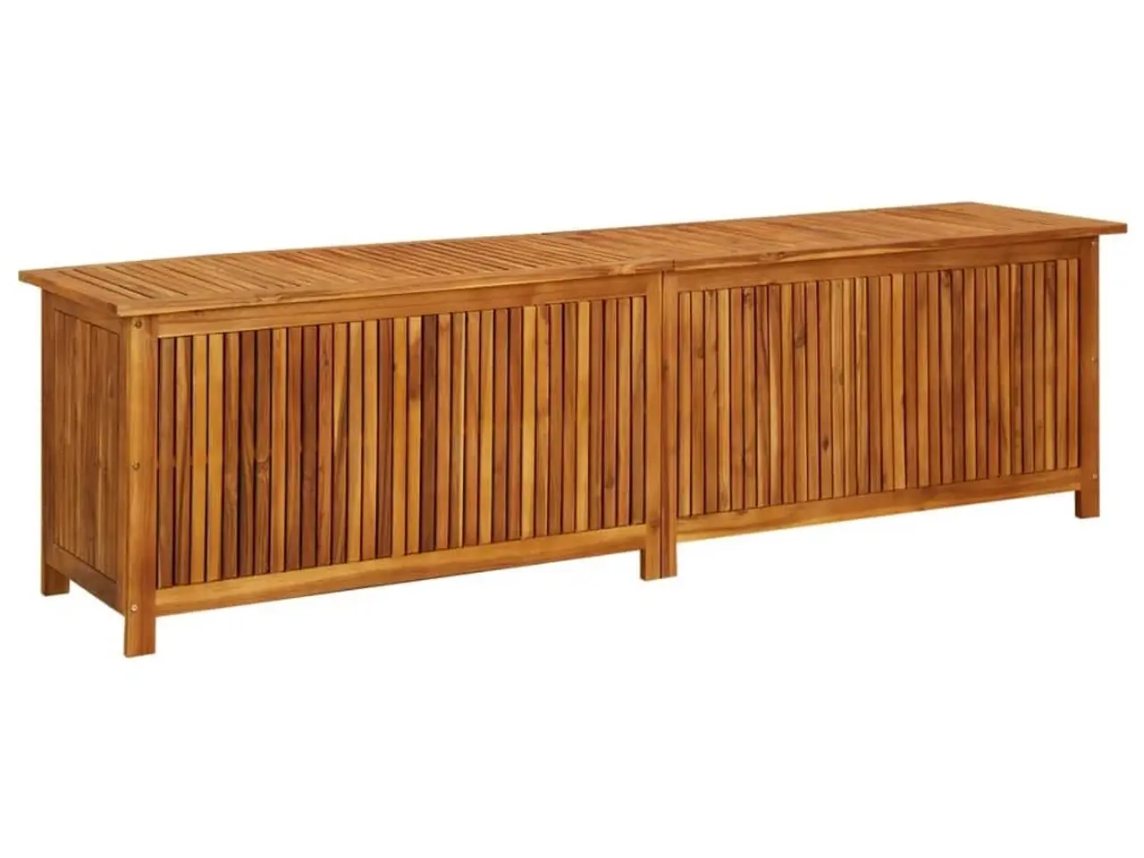 Billede 1 - Haveopbevaringsboks i massivt akacietræ - 200 × 50 × 58 cm