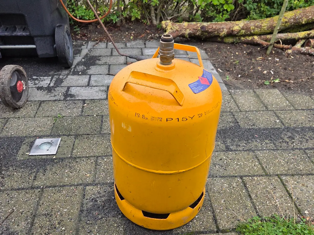Billede 3 - Ukrudtsbrænder, regulator, gasflaske, vogn