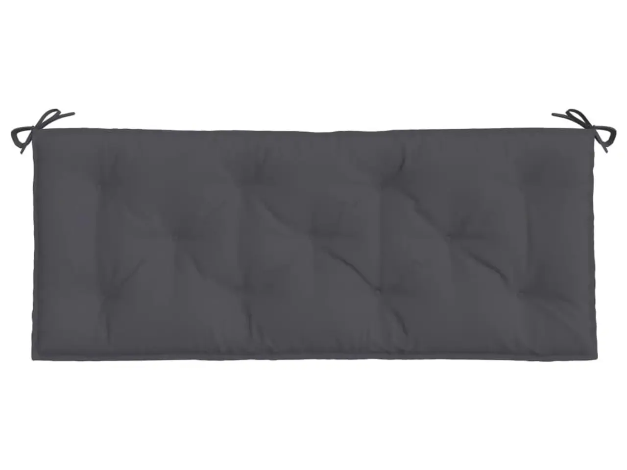 Billede 3 - Hynde til havebænk 120x50x7 cm oxfordstof antracitgrå