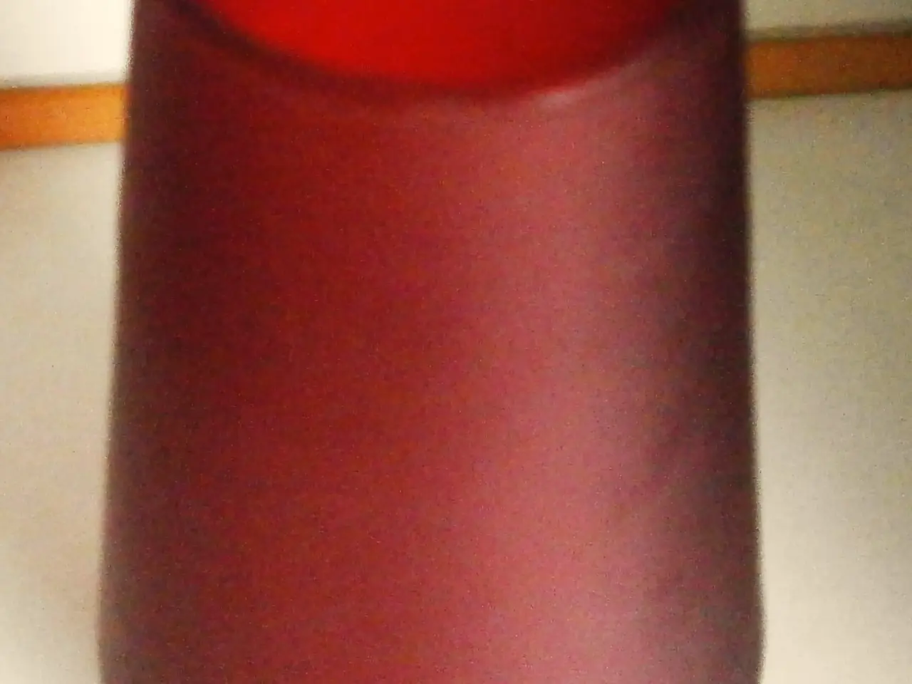 Billede 2 - Rød - MUNDBLÆST Glas Vase