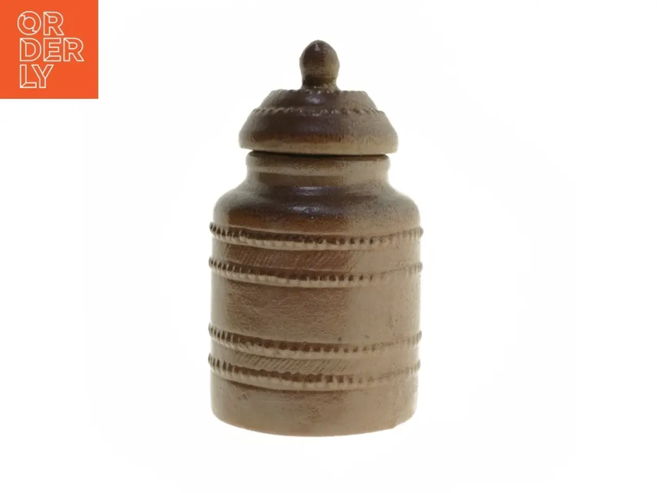 Billede 1 - VINTAGE Keramik krukke med låg (str. 15 cm)