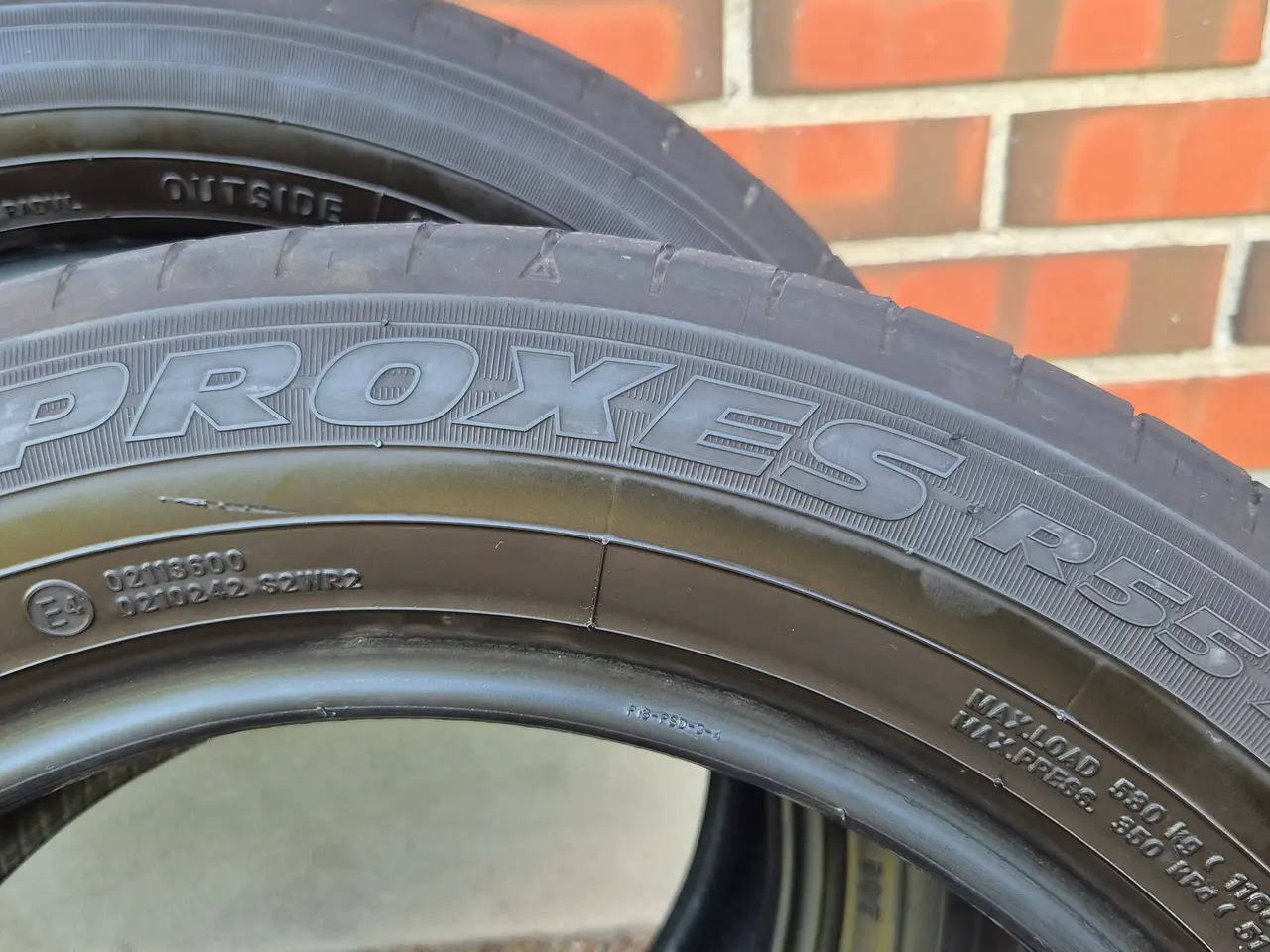 Billede 4 - 4 stk. Toyo Proxes - 185/60 R16 - Sommerdæk